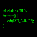 EXIT_FAILURE (Harald)